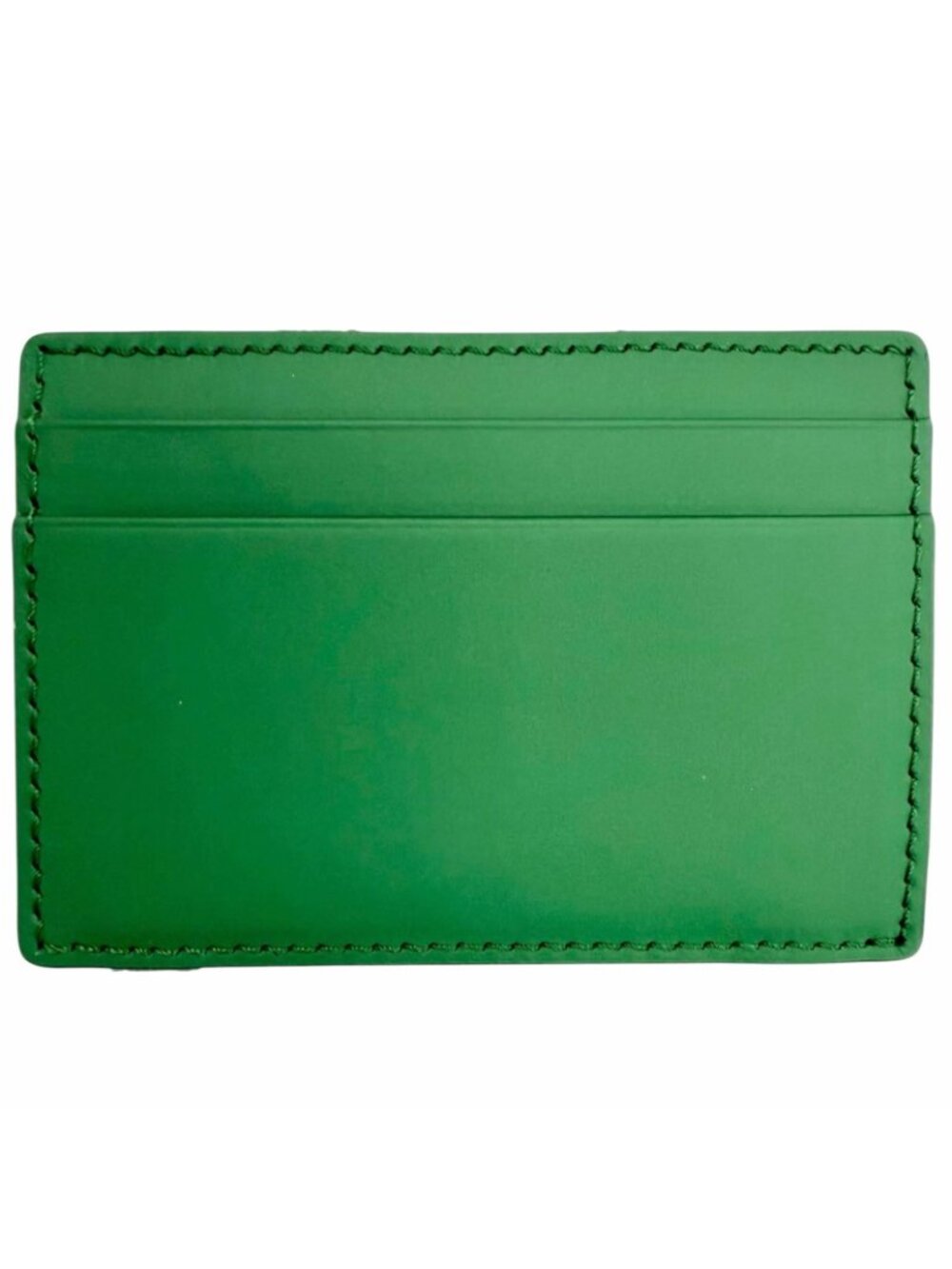 Dior Magic Wallet Calfskin Leather Clover Embossed Bifold Card Case Green - Picture 3 of 11